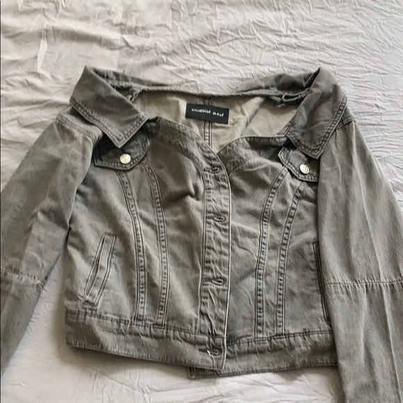 Off should grey denim jacket M - Picture 2 of 3